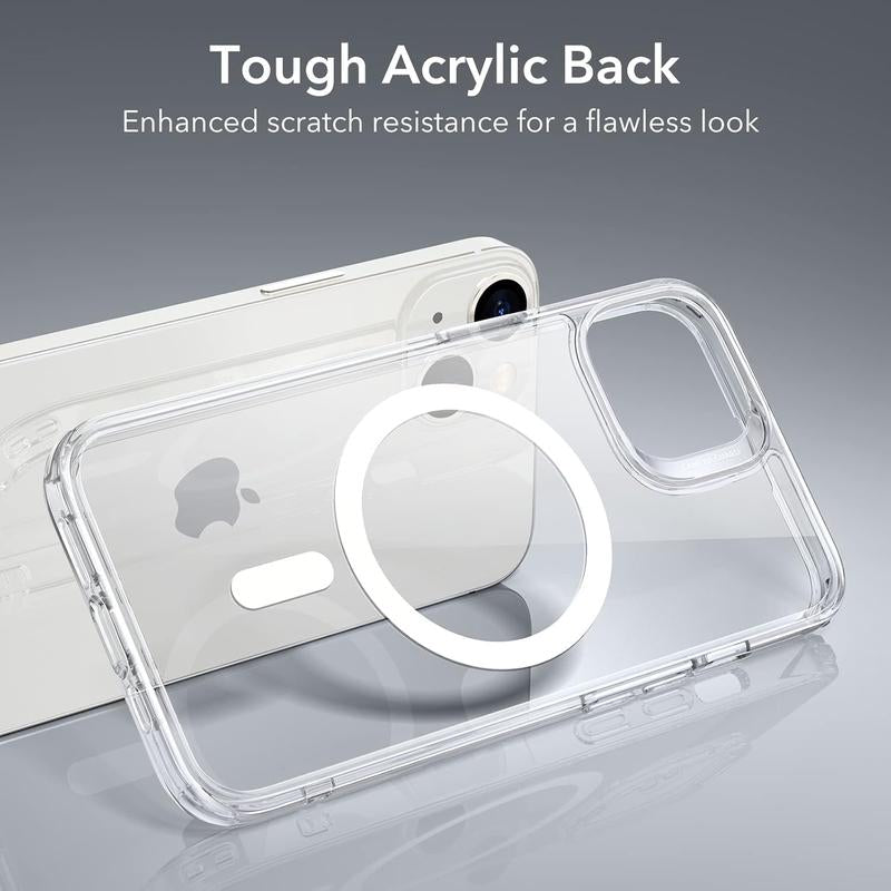 Transparent Magnetic Acrylic Phone Case for Iphone 17Promax/16Promax/15Plus/14Pro/13/12/11, Magsafe Iphone Case , Offering Shockproof Protection, Anti-Yellowing Mobile Phone Case