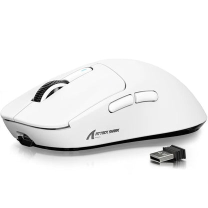 ATTACK SHARK X3 Wireless Gaming Mouse, 26000DPI Gaming Sensor Mouse with Anti-Slip Sticker, Lightweight Gaming Mouse, Rechargeable Computer Mouse