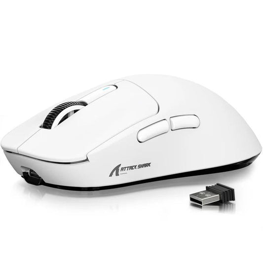 ATTACK SHARK X3 Wireless Gaming Mouse, 26000DPI Gaming Sensor Mouse with Anti-Slip Sticker, Lightweight Gaming Mouse, Rechargeable Computer Mouse