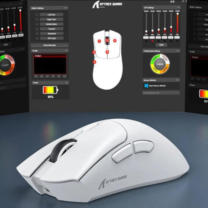 Wireless Gaming Mouse, 18000DPI 1000Hz Wireless Mouse, 3-Modes Connection Mouse, Mouse for Gaming, Computer Accessories