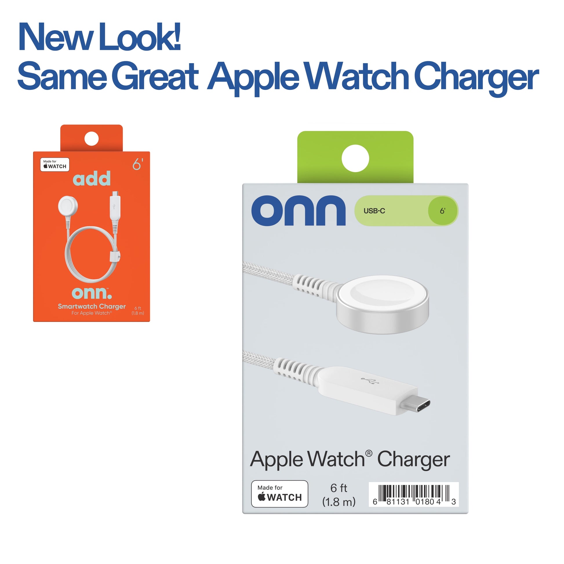 . Apple Watch Series 6FT USB-C Smart Watch Charger, White