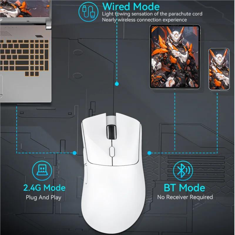 Wireless Gaming Mouse, 18000DPI 1000Hz Wireless Mouse, 3-Modes Connection Mouse, Mouse for Gaming, Computer Accessories