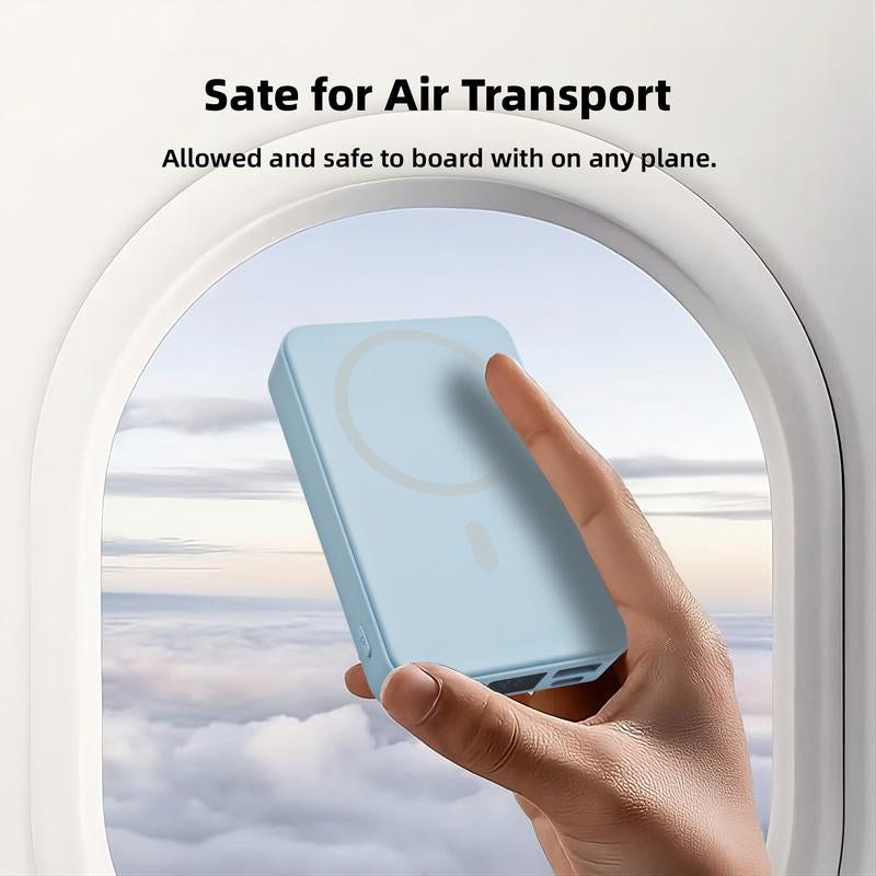 Magnetic Power Bank, 10000Mah Wireless Portable Charger with USB-C Cable, Battery Pack Only Compatible with Iphone 17/16/15/14/13/12/Pro Series