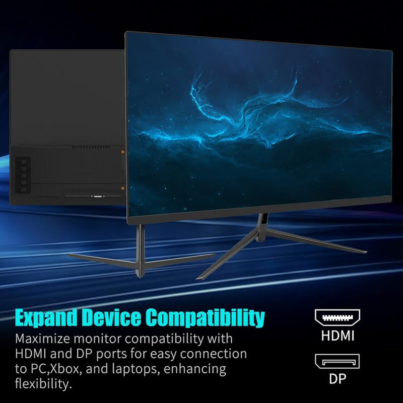 24'' Esports Gaming Monitor | FHD Display | 180Hz Refresh Rate | 1Ms Fast Response | Freesync G-Sync | Frameless Eye-Care | HDMI DP | Speakers